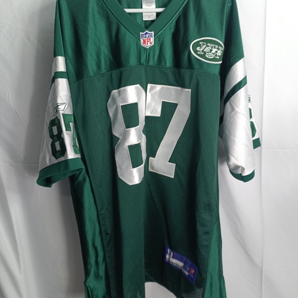 Reebok NFL Equipment New York Jets Eric Decker 87 Jersey Green Mens Size 52